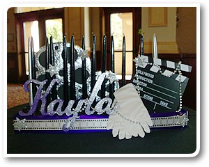 bat mitzvah candle table